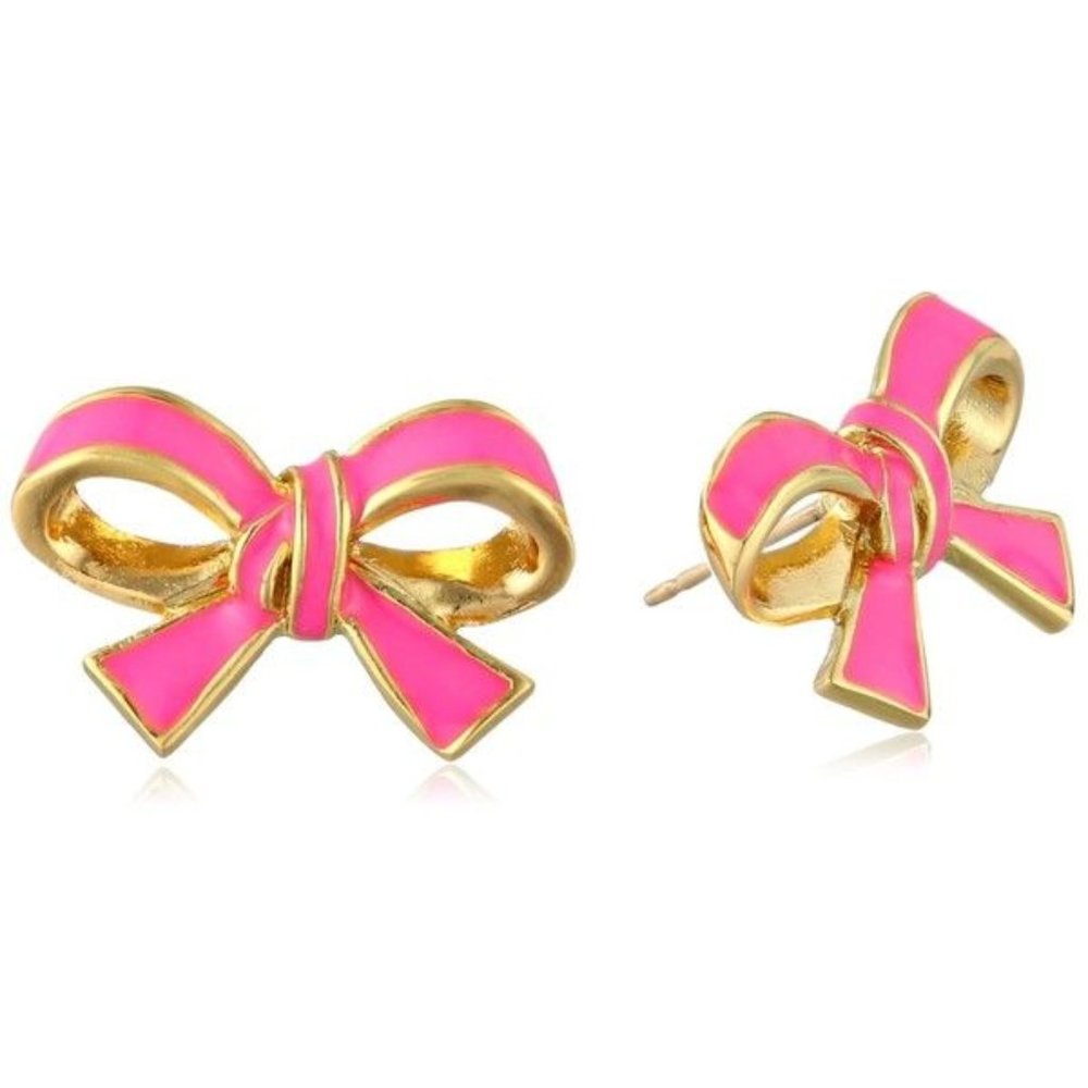 NWT Kate Spade Finishing Touch Fuchsia Studs